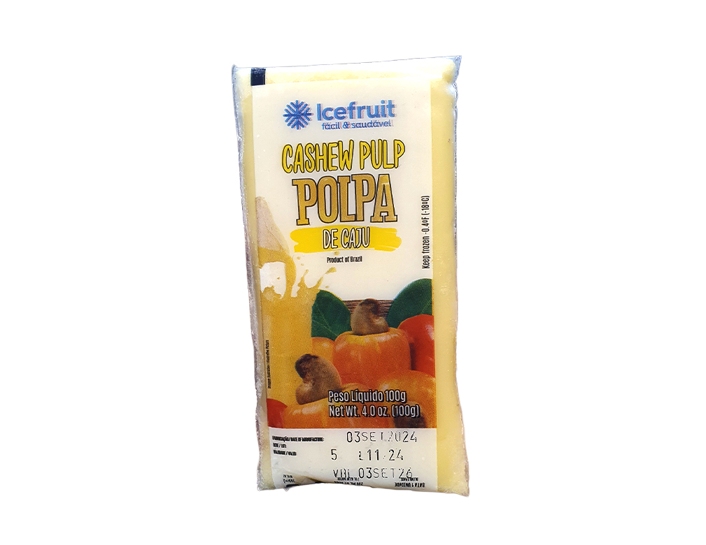 POLPA DE CAJU CONGELADA ICEFRUIT 100 G (CX 20 UN)